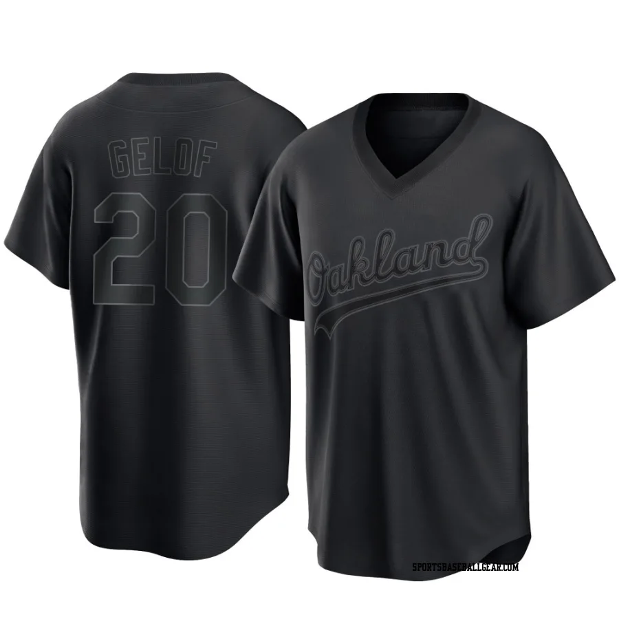 Zack Gelof Men's Oakland Athletics Black Replica Pitch Fashion Jersey