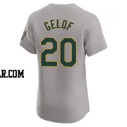 Zack Gelof Men's Oakland Athletics Gray Elite Road Jersey