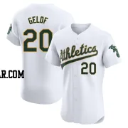 Zack Gelof Men's Oakland Athletics White Elite Home Jersey