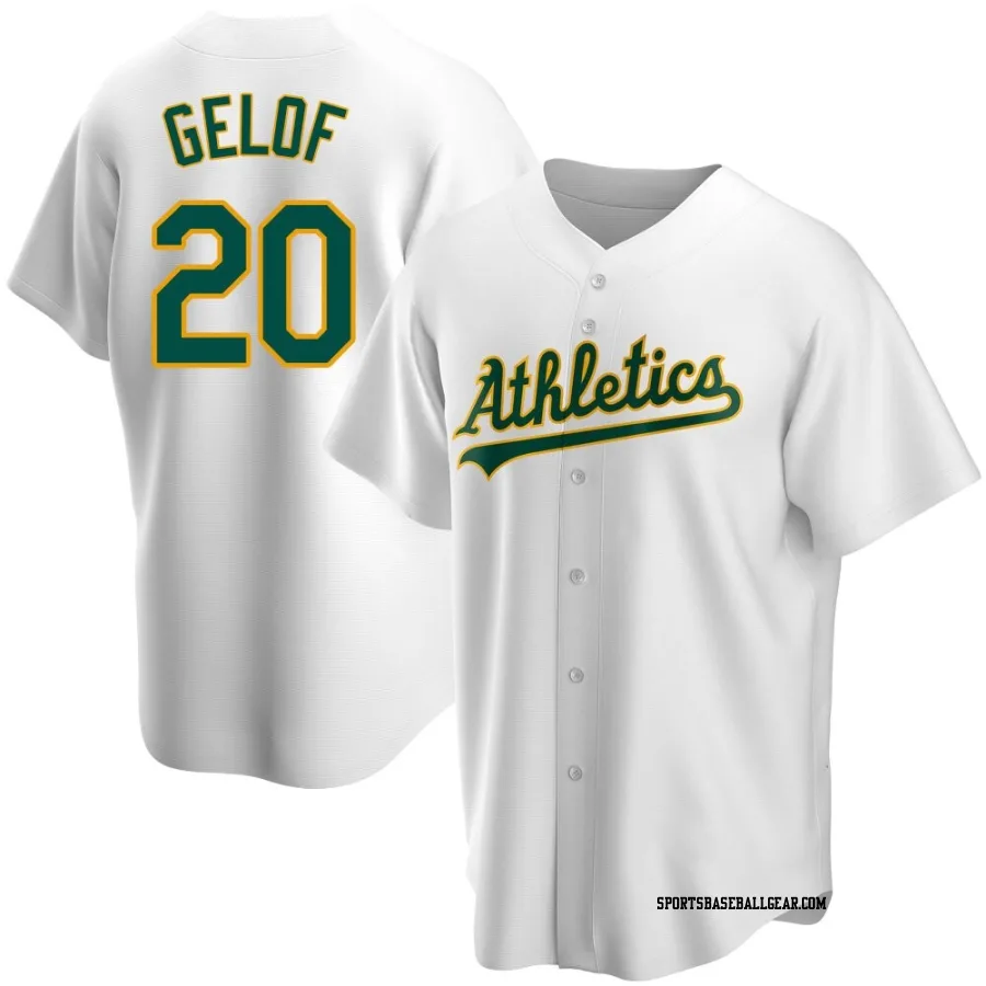 Zack Gelof Men's Oakland Athletics White Replica Home Jersey
