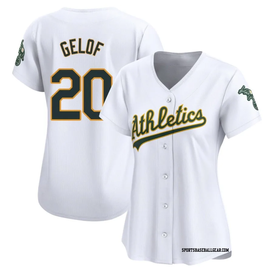 Zack Gelof Women's Oakland Athletics White Limited Home Jersey