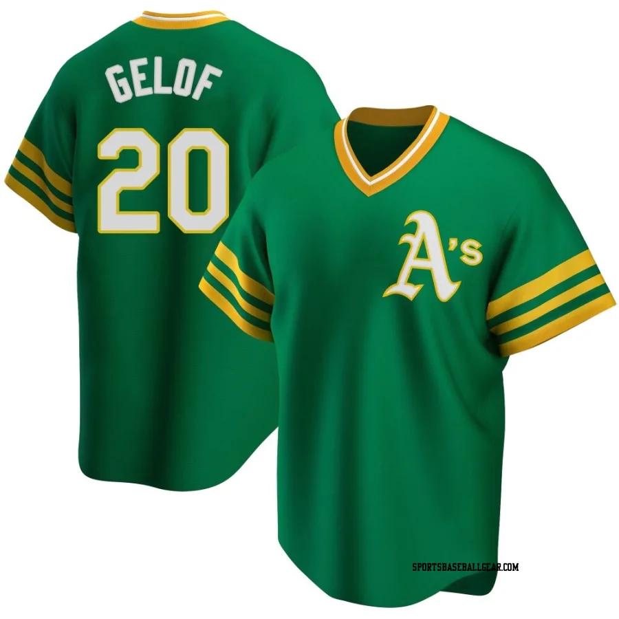 Zack Gelof Youth Oakland Athletics Green Replica R Kelly Road Cooperstown Collection Jersey