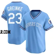 Zack Greinke Youth Kansas City Royals Light Blue Limited Throwback Cooperstown Collection Jersey