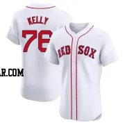 Zack Kelly Men's Boston Red Sox White Elite Home Jersey