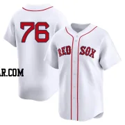 Zack Kelly Men's Boston Red Sox White Limited 2nd Home Jersey