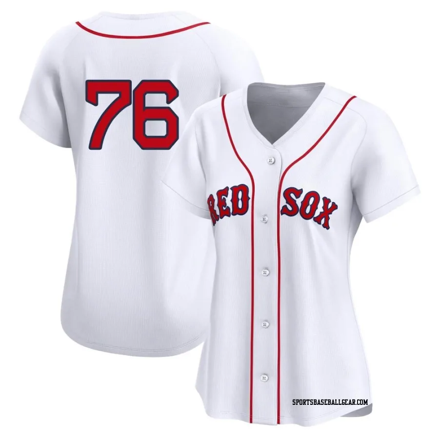 Zack Kelly Women's Boston Red Sox White Limited 2nd Home Jersey