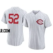 Zack Littell Men's Cincinnati Reds White Authentic 2022 Field Of Dreams Jersey