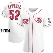 Zack Littell Men's Cincinnati Reds White Authentic Home Jersey