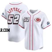 Zack Littell Men's Cincinnati Reds White Limited 2025 Speedway Classic Alternate Jersey