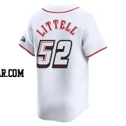 Zack Littell Men's Cincinnati Reds White Limited 2025 Speedway Classic Alternate Jersey