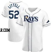 Zack Littell Men's Tampa Bay Rays White Authentic Home Jersey