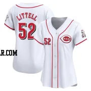 Zack Littell Women's Cincinnati Reds White Limited Home Jersey