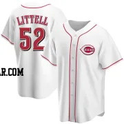 Zack Littell Youth Cincinnati Reds White Replica Home Jersey
