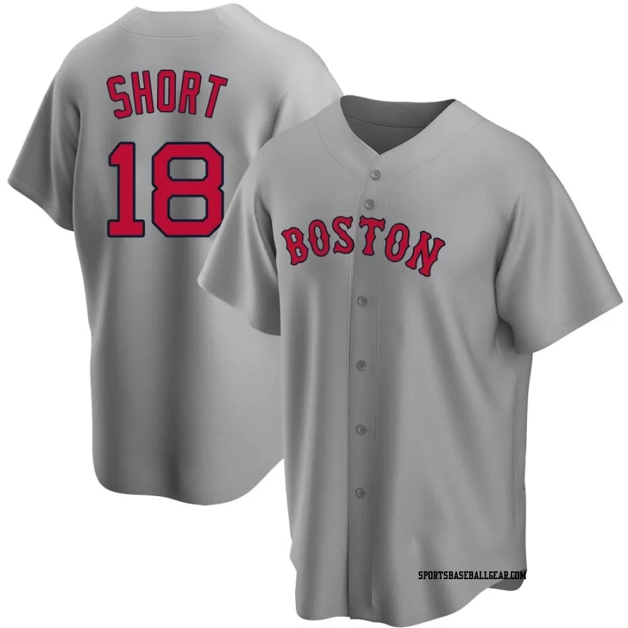 Zack Short Men's Boston Red Sox Gray Replica Road Jersey
