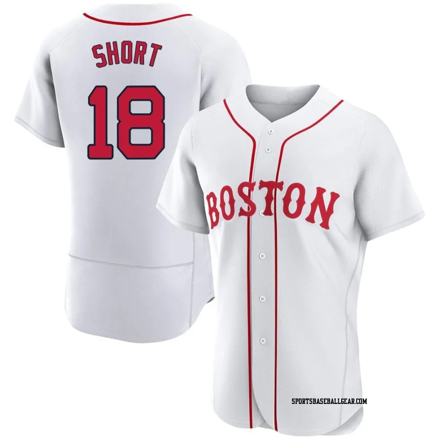 Zack Short Men's Boston Red Sox White Authentic 2021 Patriots' Day Jersey