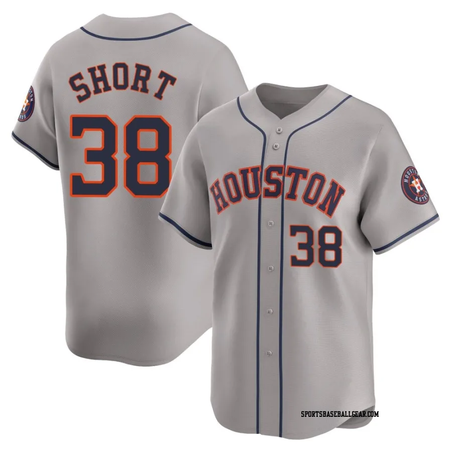 Zack Short Men's Houston Astros Gray Limited Away Jersey