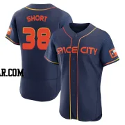 Zack Short Men's Houston Astros Navy Authentic 2022 City Connect Jersey