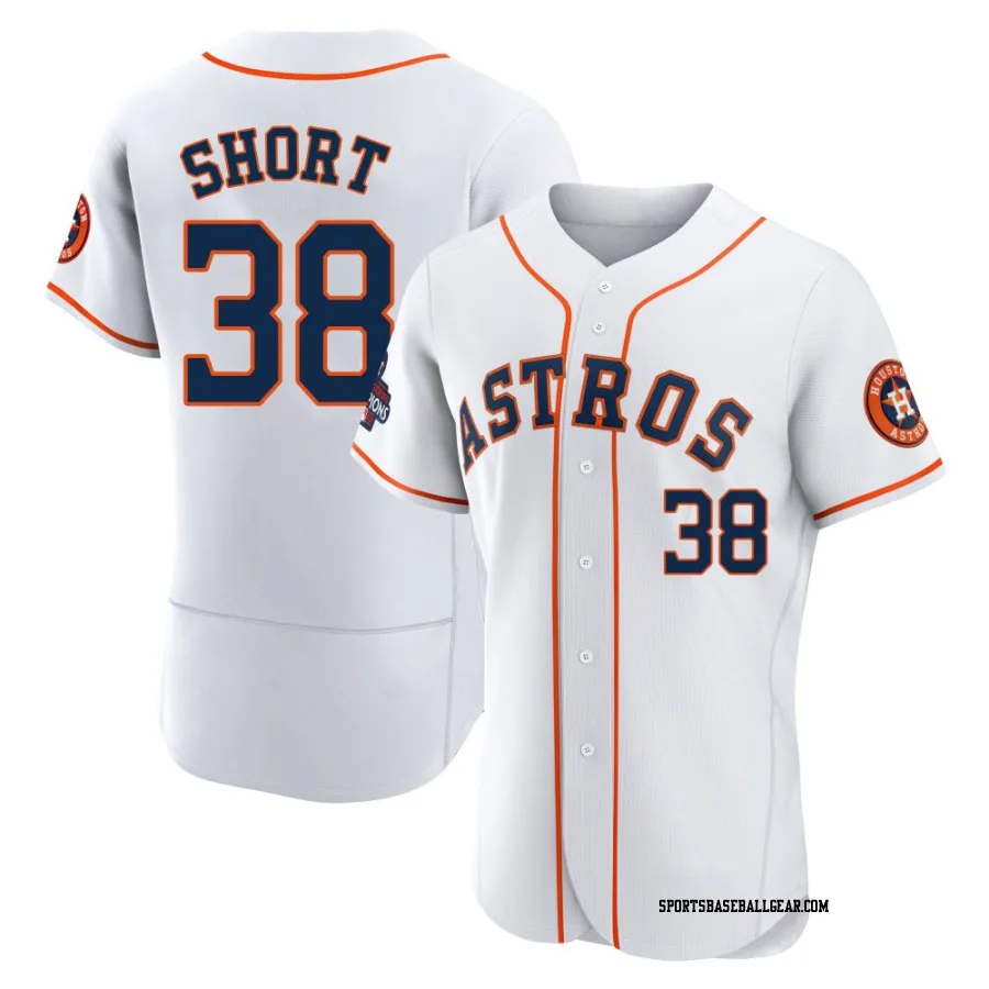Zack Short Men's Houston Astros White Authentic 2022 World Series Champions Home Jersey