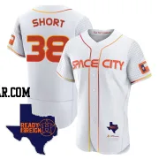 Zack Short Men's Houston Astros White Authentic 2023 Space City Ready 2 Reign Flex Base Jersey