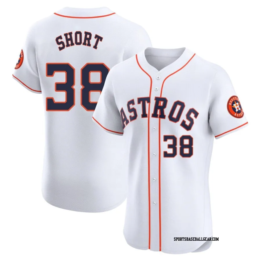 Zack Short Men's Houston Astros White Elite Home Jersey