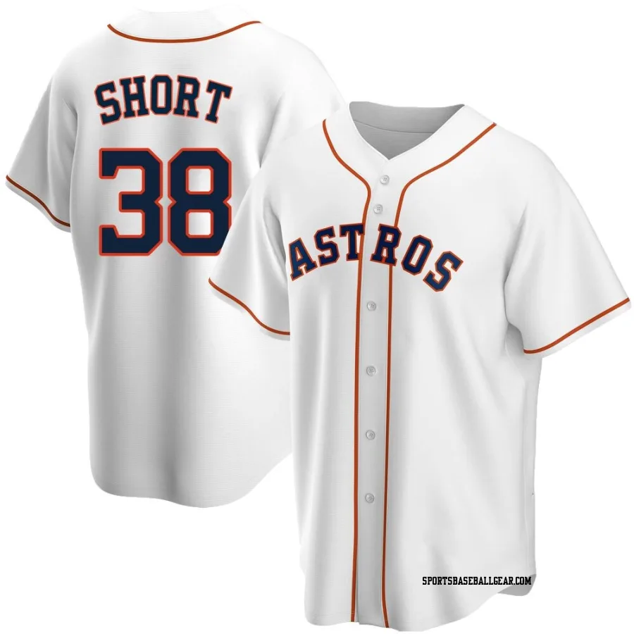 Zack Short Men's Houston Astros White Replica Home Jersey