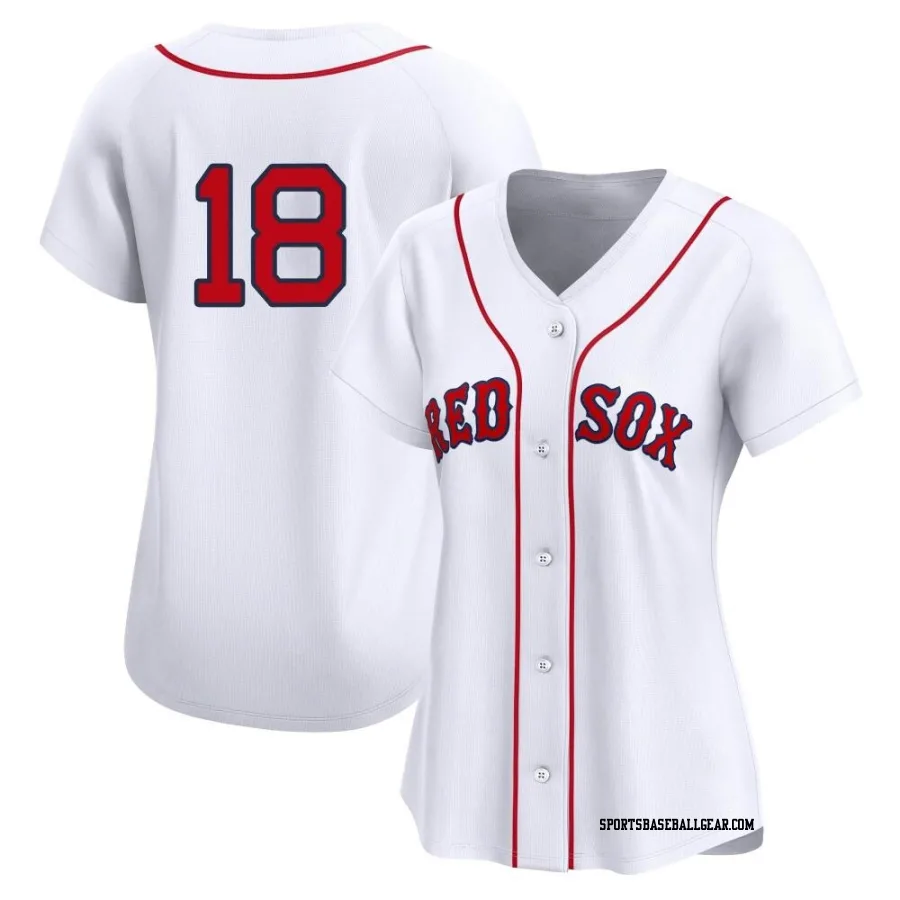 Zack Short Women's Boston Red Sox White Limited 2nd Home Jersey