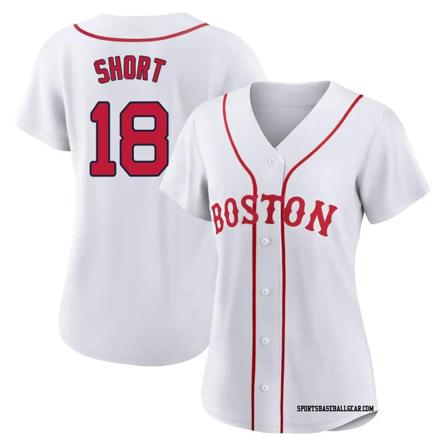 Zack Short Women's Boston Red Sox White Replica 2021 Patriots' Day Jersey