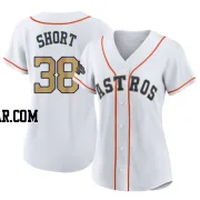 Zack Short Women's Houston Astros Gold Replica White 2023 Collection Jersey