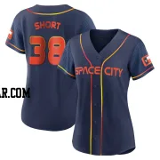 Zack Short Women's Houston Astros Navy Authentic 2022 City Connect Jersey