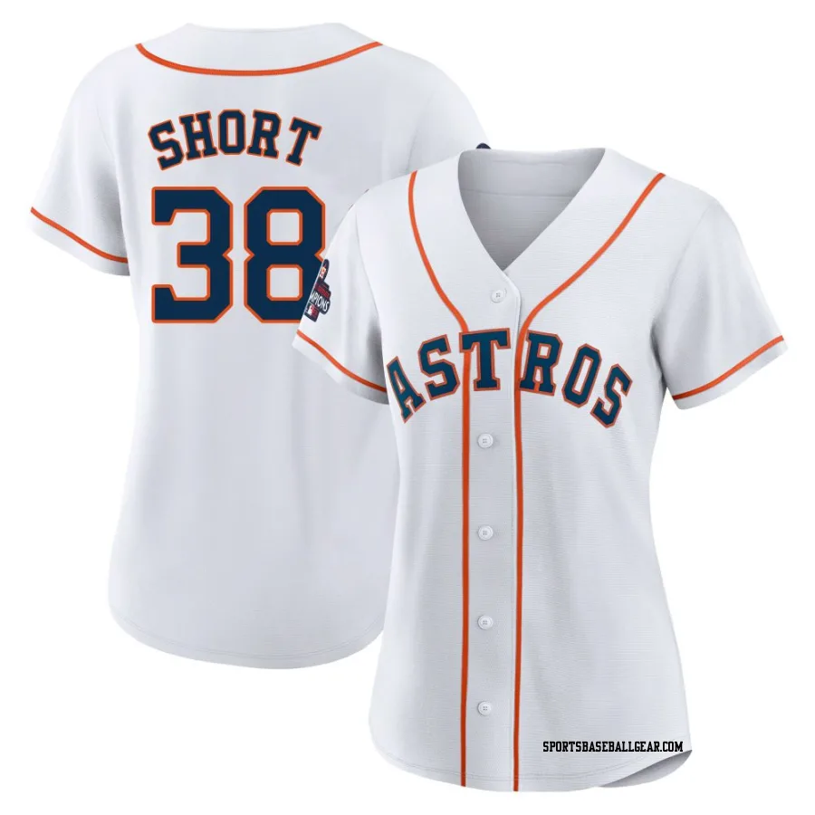 Zack Short Women's Houston Astros White Authentic 2022 World Series Champions Home Jersey