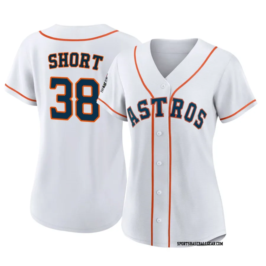 Zack Short Women's Houston Astros White Authentic 2022 World Series Home Jersey