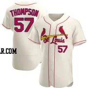 Zack Thompson Men's St. Louis Cardinals Cream Authentic Alternate Jersey