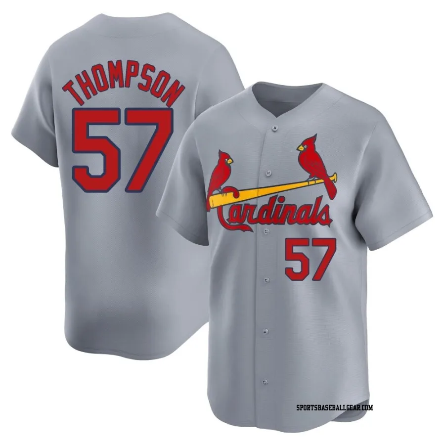 Zack Thompson Men's St. Louis Cardinals Gray Limited Away Jersey