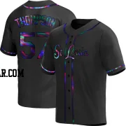 Zack Thompson Youth St. Louis Cardinals Black Holographic Replica Alternate Jersey