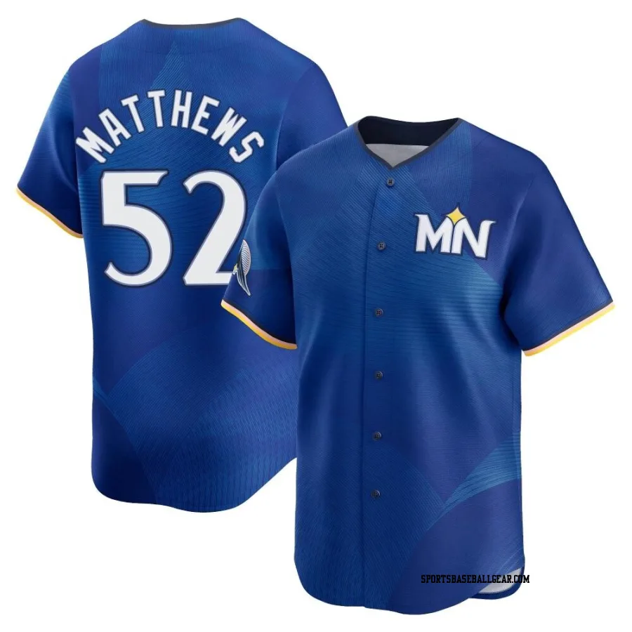 Zebby Matthews Youth Minnesota Twins Royal Limited 2024 City Connect Jersey