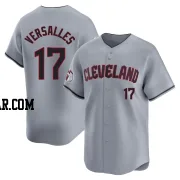 Zoilo Versalles Men's Cleveland Guardians Gray Limited Road Jersey